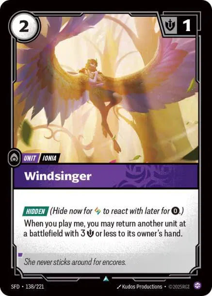 Windsinger Spiritforged Uncommon • 138/221 Normal