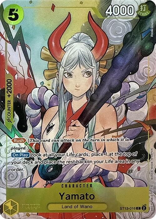 Yamato (Illustration Box Vol.1)(ST13-016) One Piece Promotion Cards