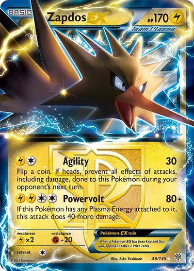 Zapdos EX Team Plasma (48/135) Plasma Storm