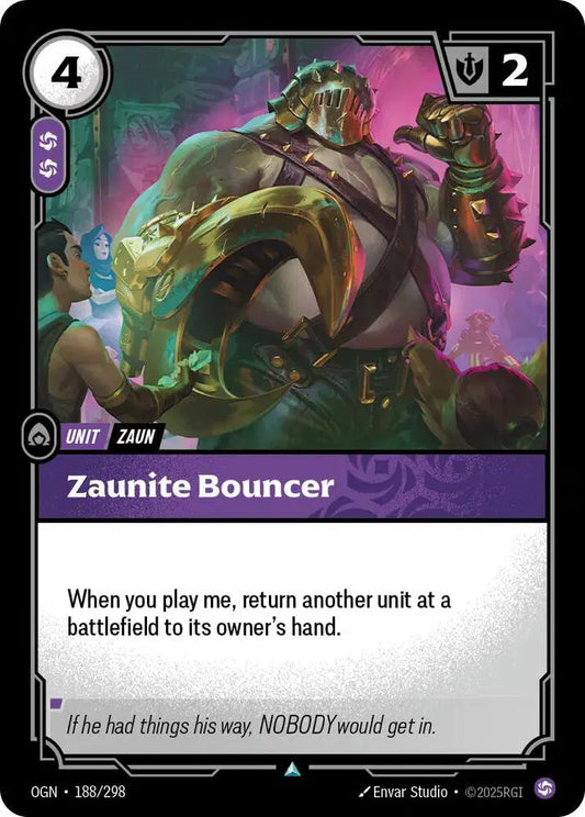 Zaunite Bouncer - Uncommon (188/298) Riftbound Origins