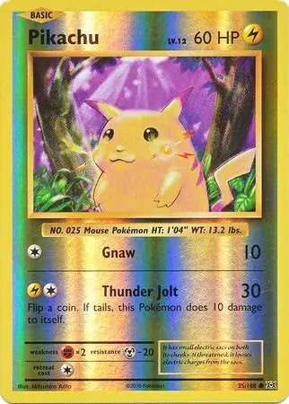 Pikachu Evolutions Common 35/108 [Reverse Holo]