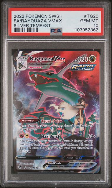 PSA 10 FA/Rayquaza VMAX SWSH #TG20 Silver Tempest GEM-MT 10