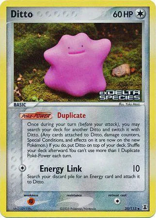 Ditto EX Delta Species Uncommon 35 [Reverse Holo]