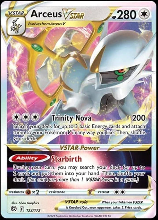 arceus v star (123/172) metal