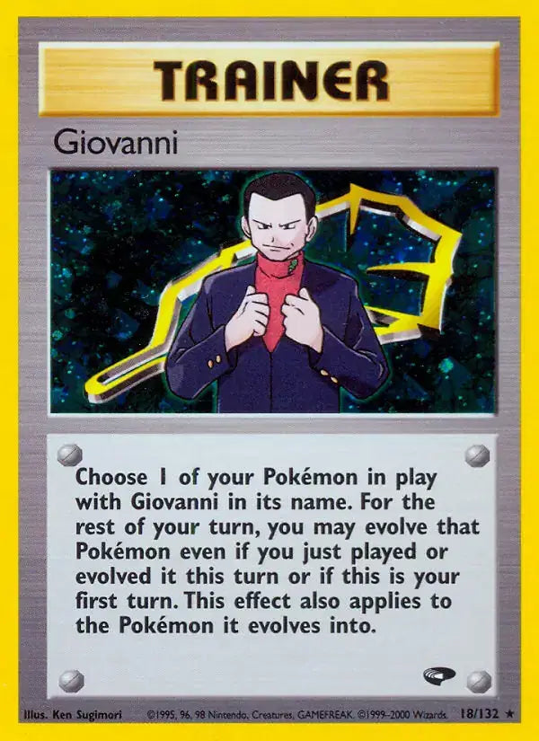 Giovanni (18) Gym Challenge Holo Rare 18
