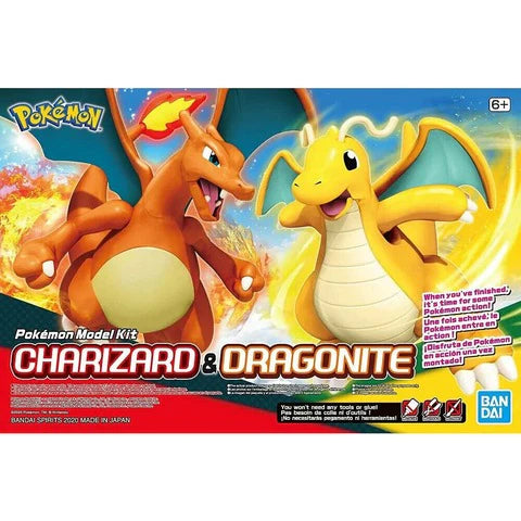 POKEMON MODEL KIT CHARIZARD & DRAGONITE