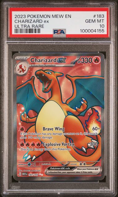 2023 POKEMON MEW EN-151 #183 CHARIZARD ex ULTRA RARE
