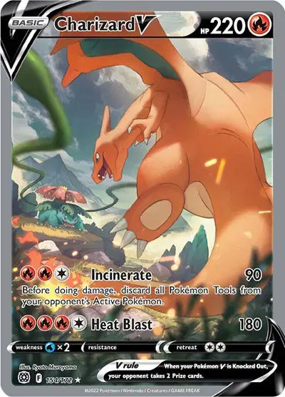 Charizard V (Alternate Full Art) Ultra Rare 154/172 Brilliant Stars