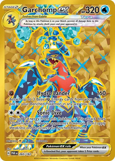 Garchomp ex Hyper Rare 260/182 Paradox Rift