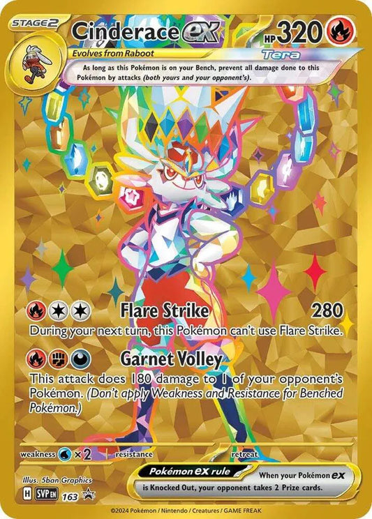 Cinderace ex - Promo 163 Scarlet & Violet Promo