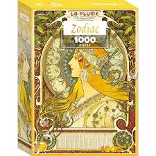 Zodiac puzzle Art by Alphonse Mucha (1000 Pcs)