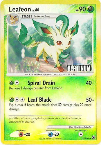Leafeon (Platinum) Promo 24 Burger King Promos
