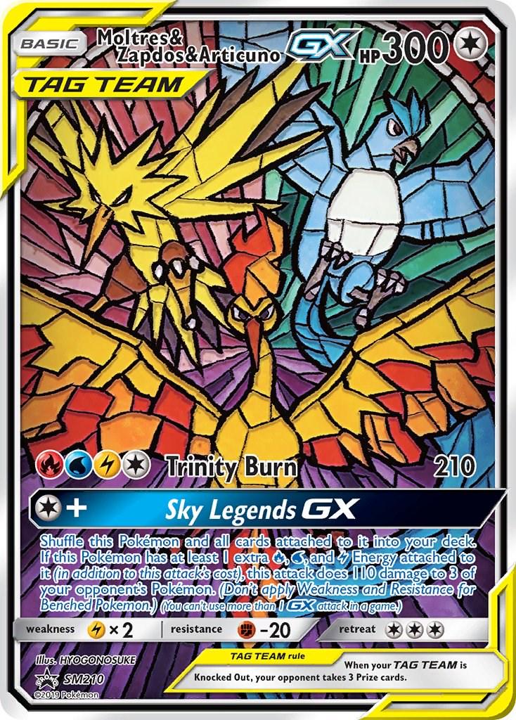 Moltres & Zapdos & Articuno GX Sun & Moon Promo Promo SM210