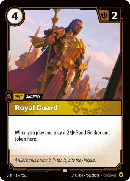 Royal Guard Spiritforged Uncommon • 157/221 Normal