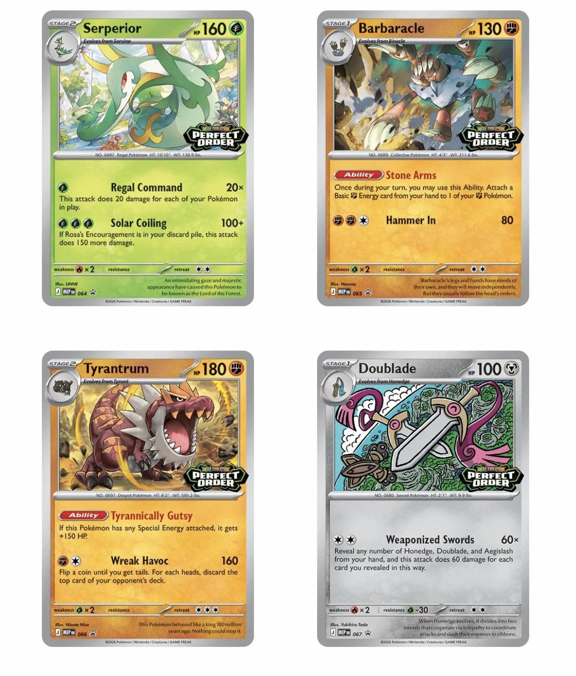 Pokemon TCG Perfect Order Staff Promo Set | Pokemon Stamped Staff Cards - Sealed