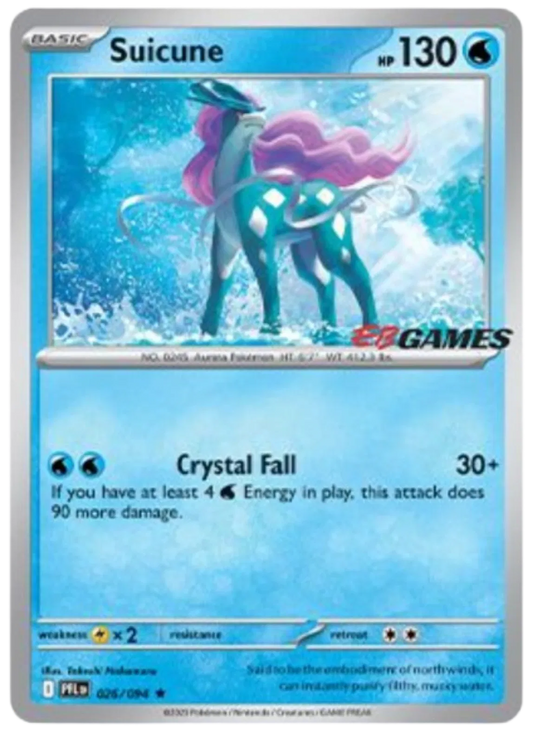 Suicune EB Games Stamped Miscellaneous Cards & Products Promo 026/094