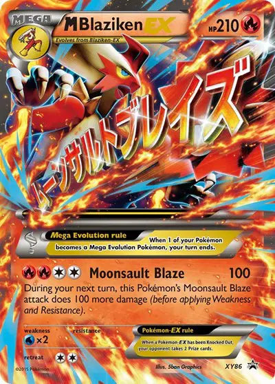 M Blaziken EX Pokemon Promo XY86 XY Promos