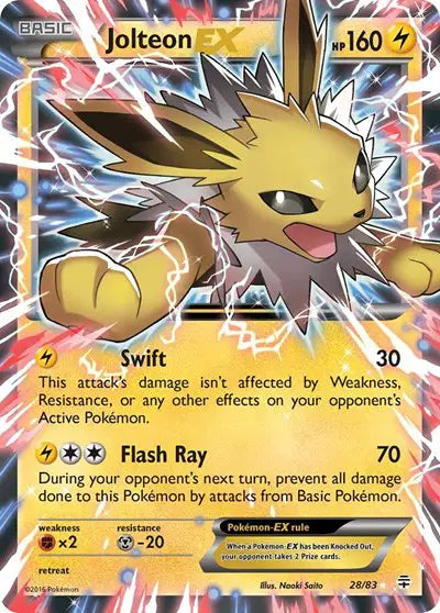 Jolteon EX Ultra Rare 28 Generations