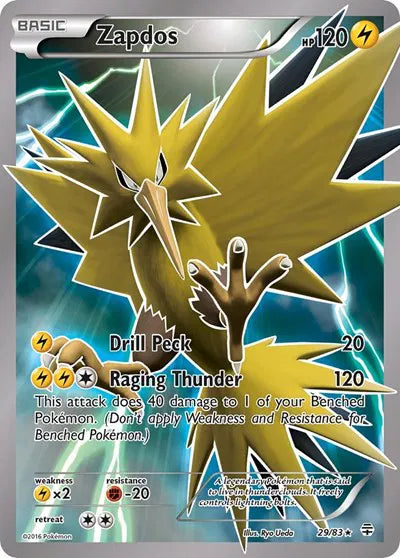 Zapdos Generations Holo Rare 29