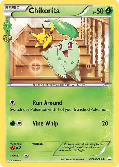Chikorita RC1 Generations: Radiant Collection RC1/RC32