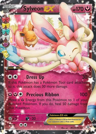Sylveon EX Pokemon Ultra Rare RC21 Generations: Radiant Collectio