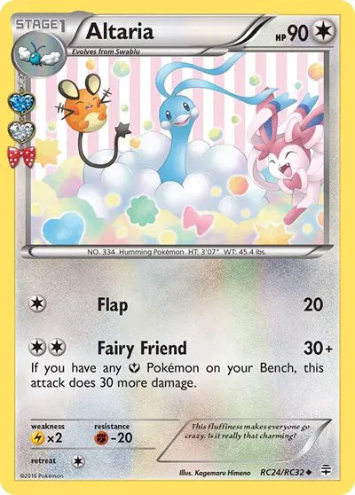 Altaria Pokemon Uncommon RC24 Generations: Radiant Collection