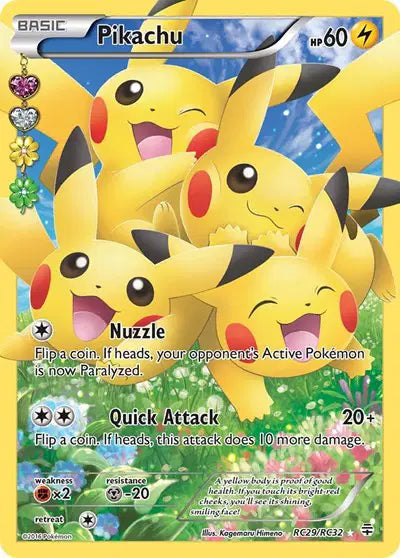 Pikachu (Full Art) Pokemon Ultra Rare RC29 Generations: Radiant Collection