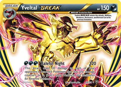 Yveltal BREAK Pokemon Rare BREAK 66 Steam Siege