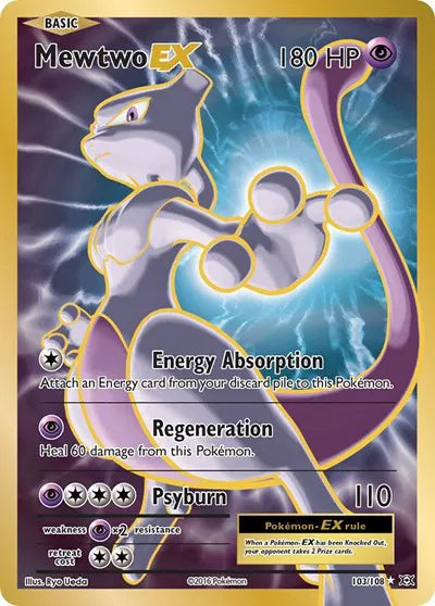 Mewtwo EX (Full Art) Ultra Rare 103 Evolutions