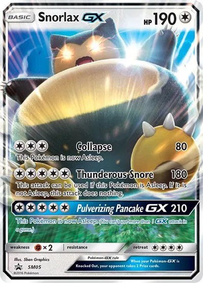Snorlax GX Sun & Moon Promo Promo SM05