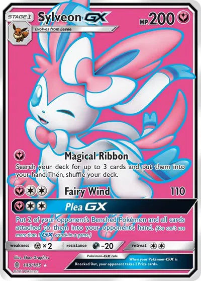 Sylveon GX (Full Art) Ultra Rare 140/145 Guardians Rising