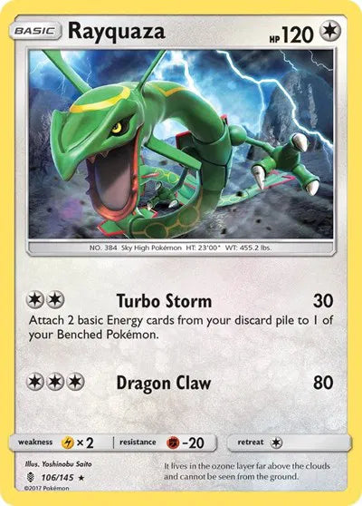 Rayquaza Guardians Rising Rare 106/145 [Reverse Holo]