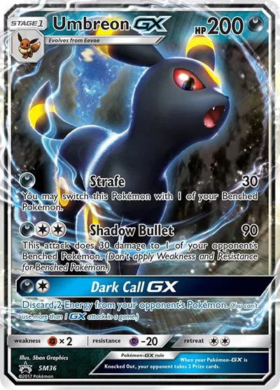 Umbreon GX Sun & Moon Promo Promo SM36