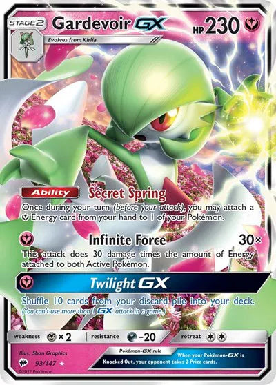 Gardevoir GX Ultra Rare 93/147 Burning Shadows