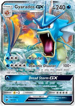 Gyarados GX Crimson Invasion Ultra Rare 18/111