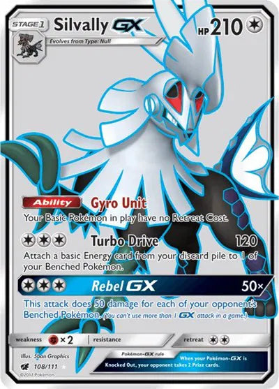 Silvally GX (Full Art) Crimson Invasion Ultra Rare 108/111