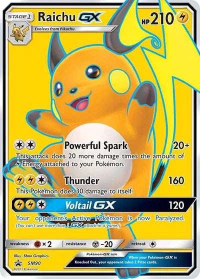Raichu GX Sun & Moon Promo Promo SM90