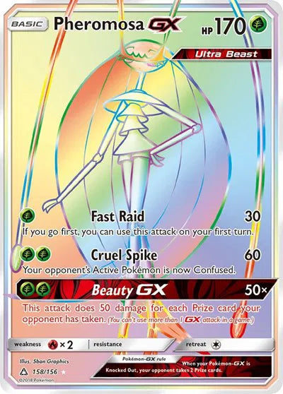 Pheromosa GX (Secret Rare) Ultra Prism Secret Rare 158/156