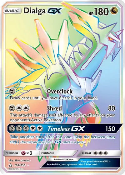 Dialga GX (Secret Rare) Ultra Prism Secret Rare 164/156