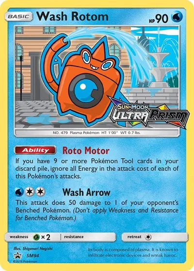 Wash Rotom (Prerelease) Sun & Moon Promo Promo SM94