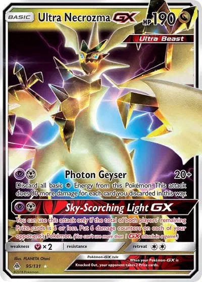 Ultra Necrozma GX Ultra Rare 95 Forbidden Light