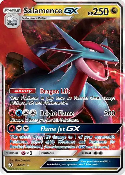 Salamence GX Pokemon Ultra Rare 44 Dragon Majesty