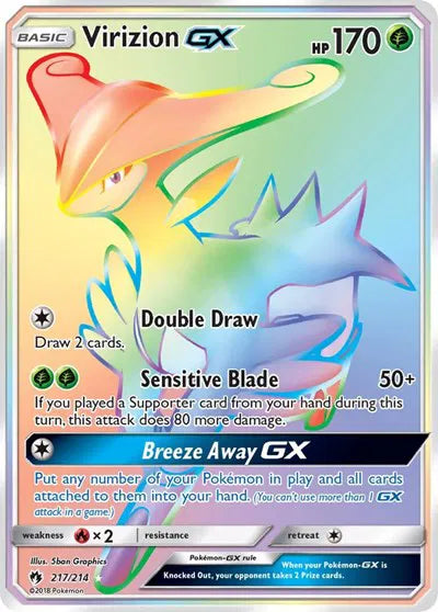 Virizion GX (Secret) Lost Thunder Secret Rare 217