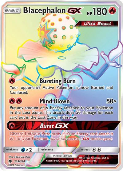 Blacephalon GX (Secret) Lost Thunder Secret Rare 219
