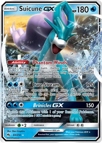 Suicune GX Lost Thunder Ultra Rare 60