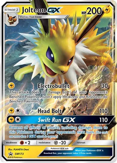 Jolteon GX Sun & Moon Promo Promo SM173