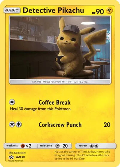 Detective Pikachu Sun & Moon Promo Promo SM190