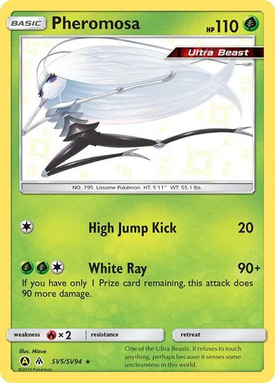 Pheromosa Hidden Fates: Shiny Vault Shiny Holo Rare SV5/SV94