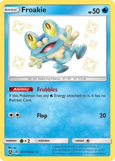 Froakie Hidden Fates: Shiny Vault Shiny Holo Rare SV11/SV94