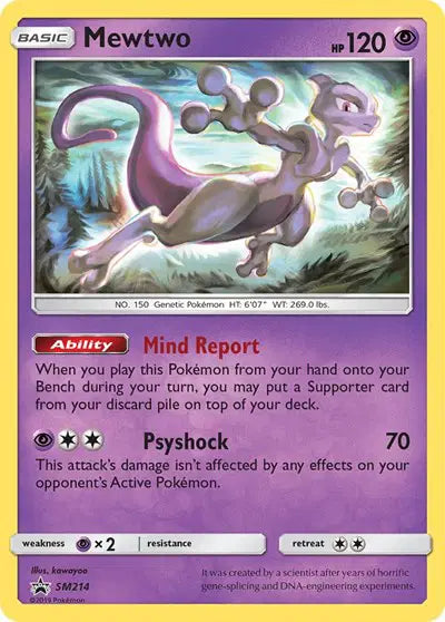 Mewtwo SM214 Sun & Moon Promo